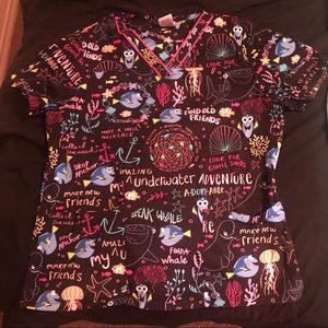 Finding Dory Scrub Top